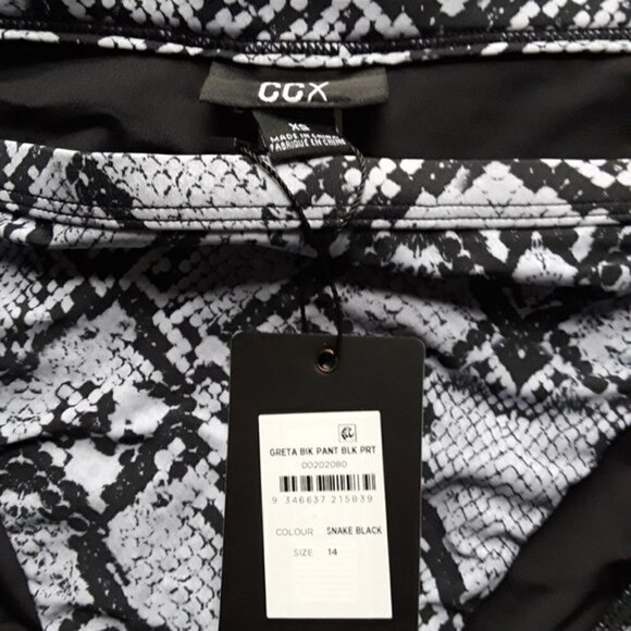 CCX Greta Black Snake Print Bikini Size 14 - Picture 6 of 11